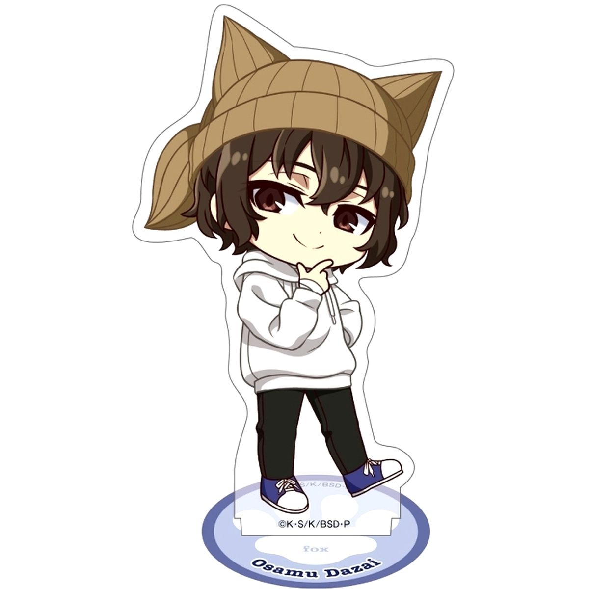 Osamu Dazai Bungo Stray Dogs Ear Knit Series Mini Acrylic Stand [USED]