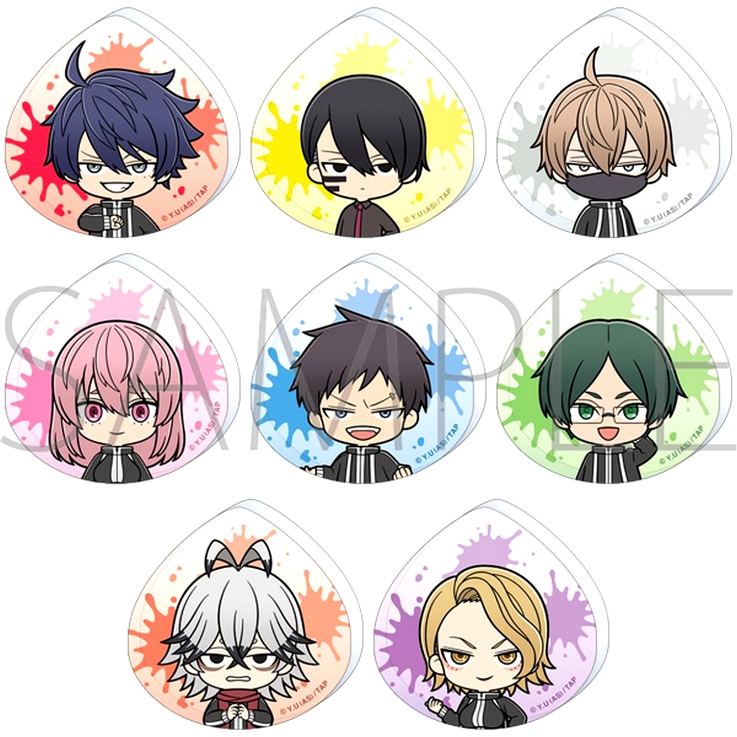 Set of 8 Tougen Anki Korotto Acrylic Figure Collection [USED]