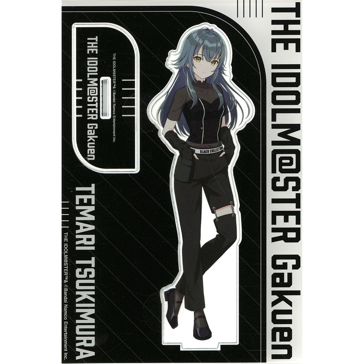 Temari Tsukimura Gakuen Idolmaster Big Acrylic Stand BLACK COLLECTION by ZOZOTOWN [USED]