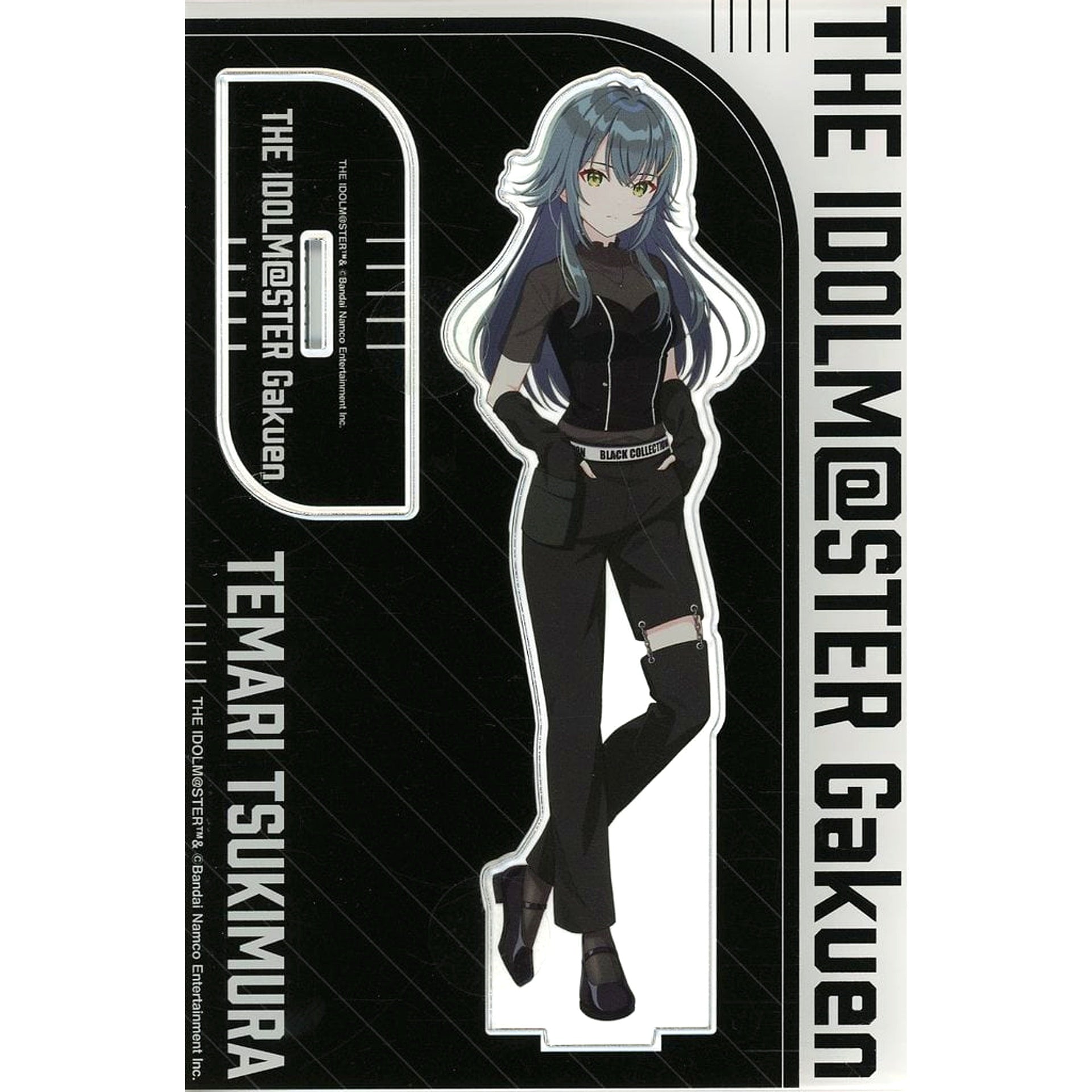 Temari Tsukimura Gakuen Idolmaster Big Acrylic Stand BLACK COLLECTION by ZOZOTOWN [USED]