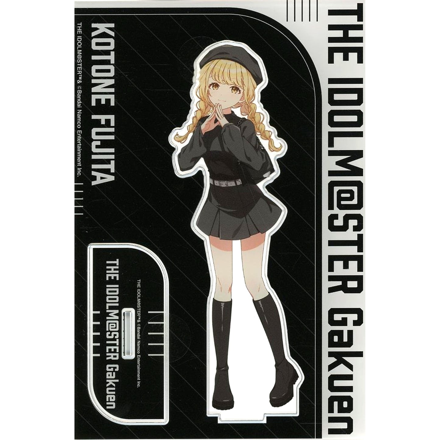 Kotone Fujita Gakuen Idolmaster Big Acrylic Stand BLACK COLLECTION by ZOZOTOWN [USED]