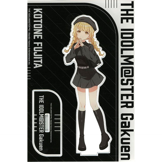 Kotone Fujita Gakuen Idolmaster Big Acrylic Stand BLACK COLLECTION by ZOZOTOWN [USED]