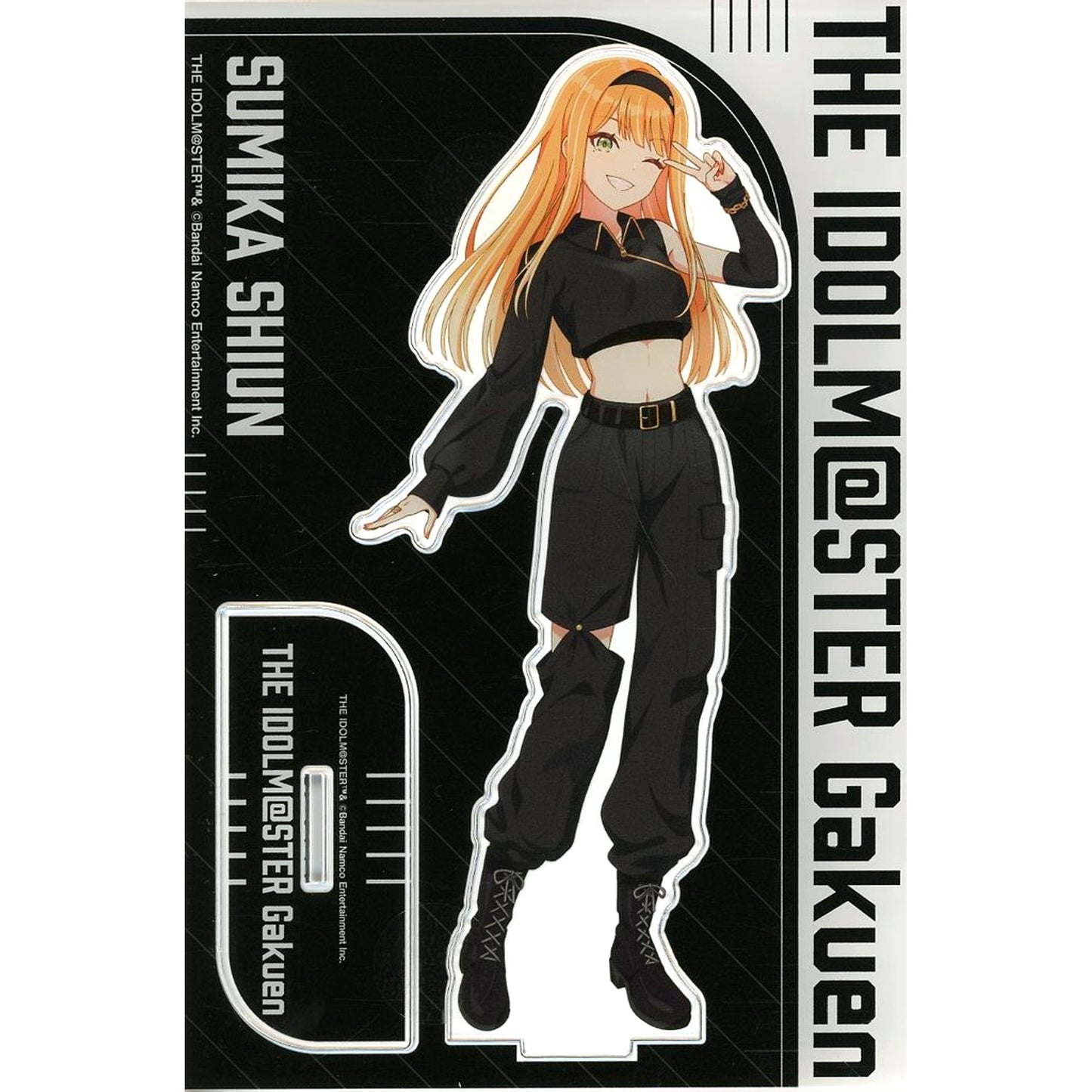 Sumika Shiun Big Acrylic Stand Gakuen Idolmaster BLACK COLLECTION by ZOZOTOWN [USED]
