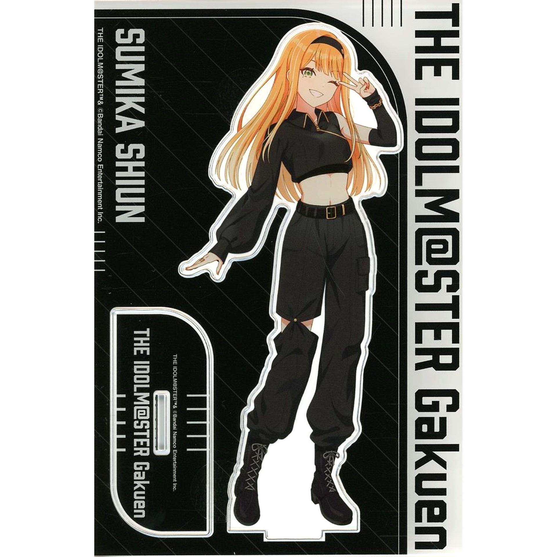 Sumika Shiun Big Acrylic Stand Gakuen Idolmaster BLACK COLLECTION by ZOZOTOWN [USED]