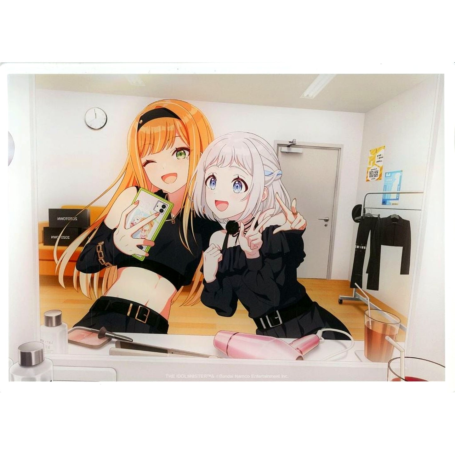 Sumika Shiun & Lilja Katsuragi Gakuen Idolmaster BLACK COLLECTION by ZOZOTOWN B5 Acrylic Panel [USED]
