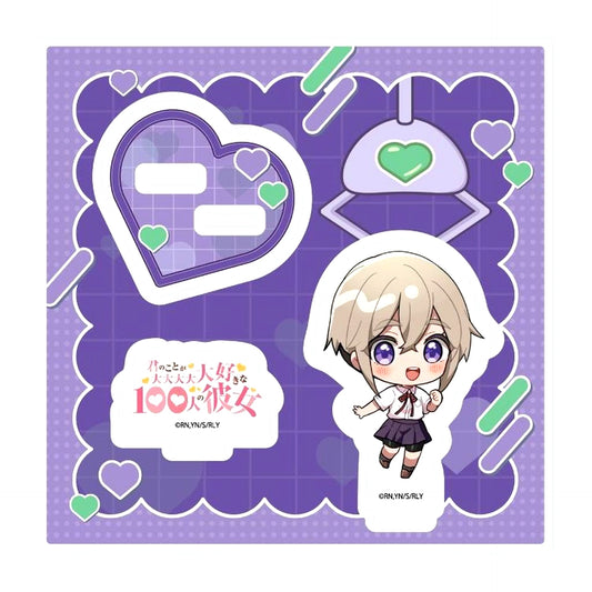 Iku Sutou 10 Mini Character Illustration Acrylic Stand Plate The 100 Girlfriends Who Really, Really, Really, Really, Really Love You [USED]