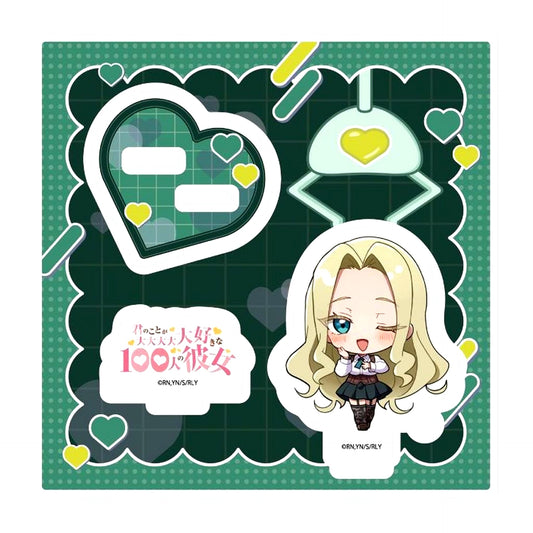 Mimimi Utsukushisugi Mini Character Illustration 11. The 100 Girlfriends Who Really, Really, Really, Really, Really Love You Acrylic Stand Plate [USED]