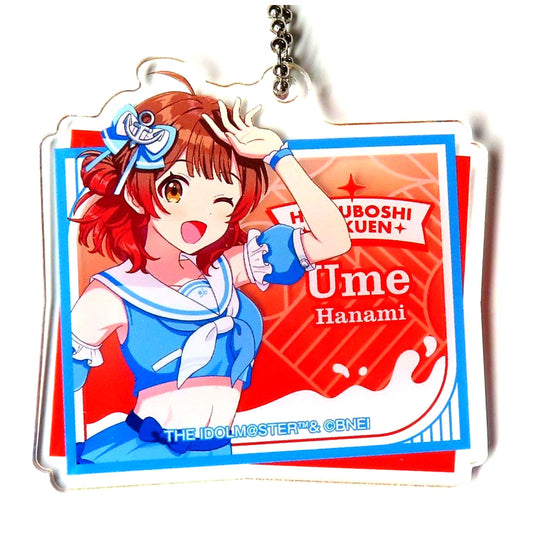 Ume Hanami Gakuen Idolmaster Acrylic Keychain x Lawson [USED]