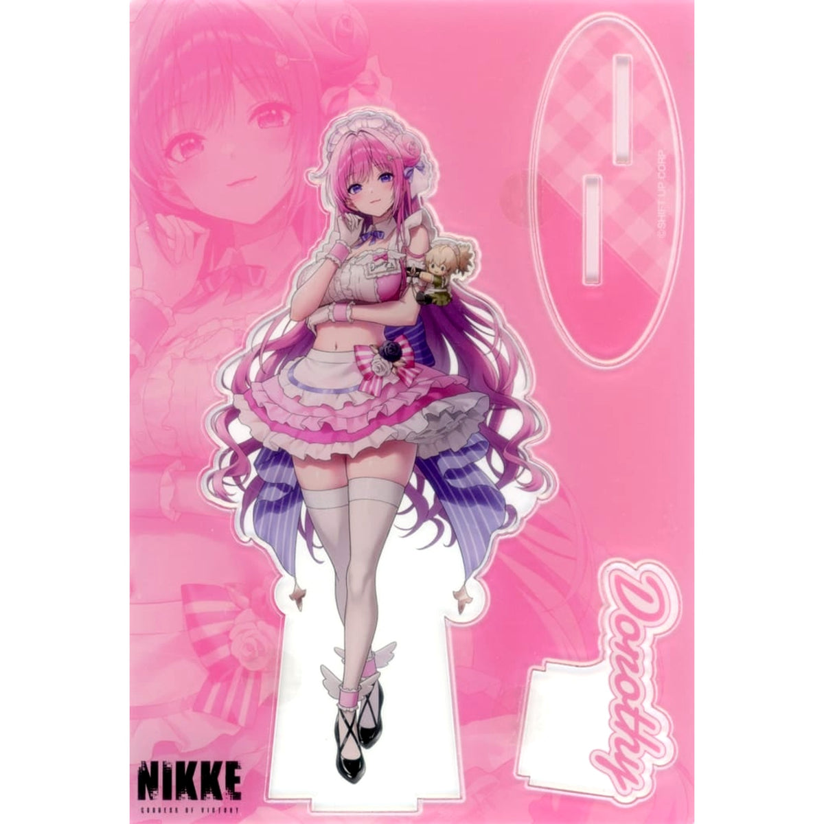 Goddess of Victory: Nikke Dorothy Big Life-Size Illustration Acrylic Stand and GALLERY Collaboration Cafe Exclusive Acrylic Stands [USED]