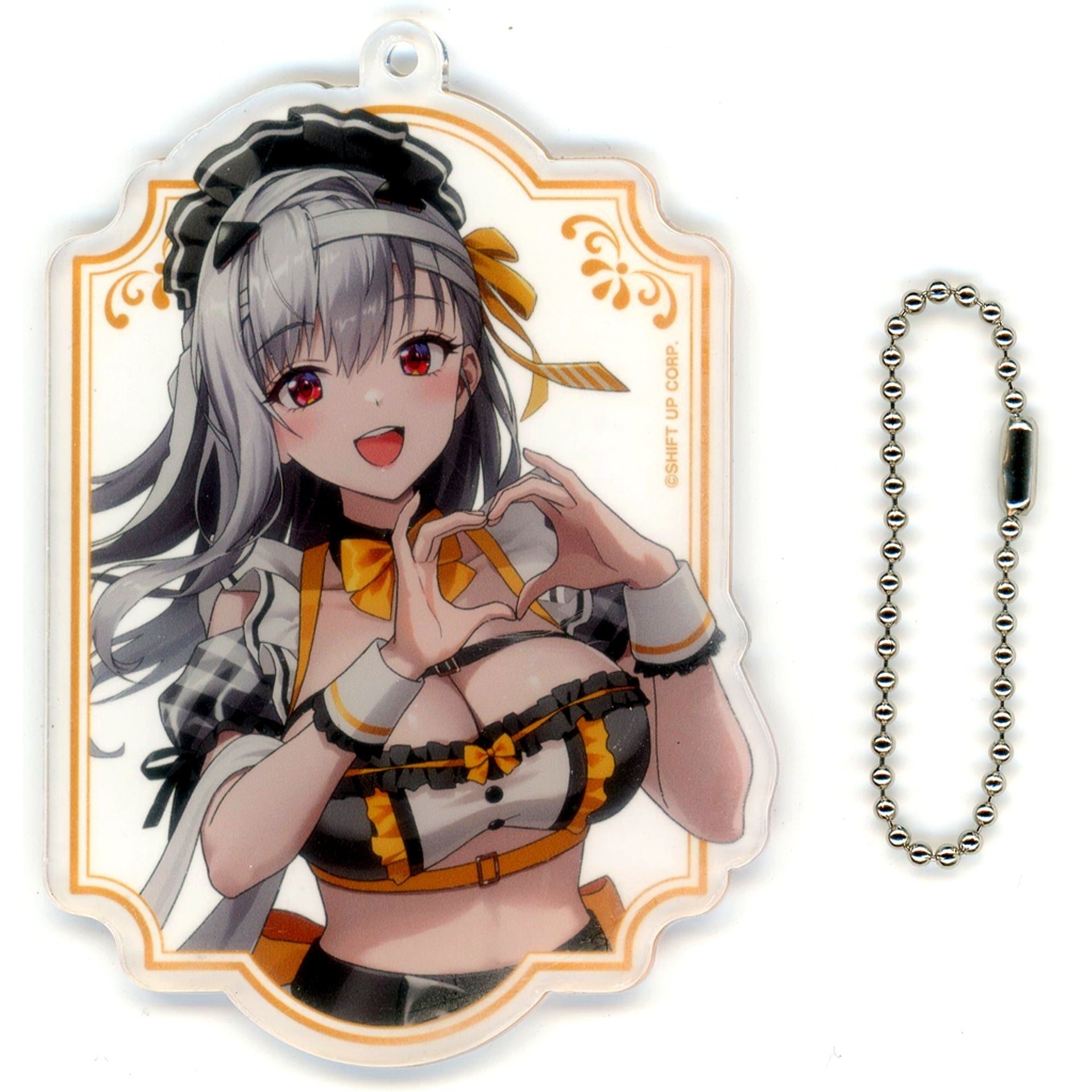 Modernia Goddess of Victory: NIKKE Full Body Illustration Acrylic Keychain and GALLERY Collaboration Cafe [USED]