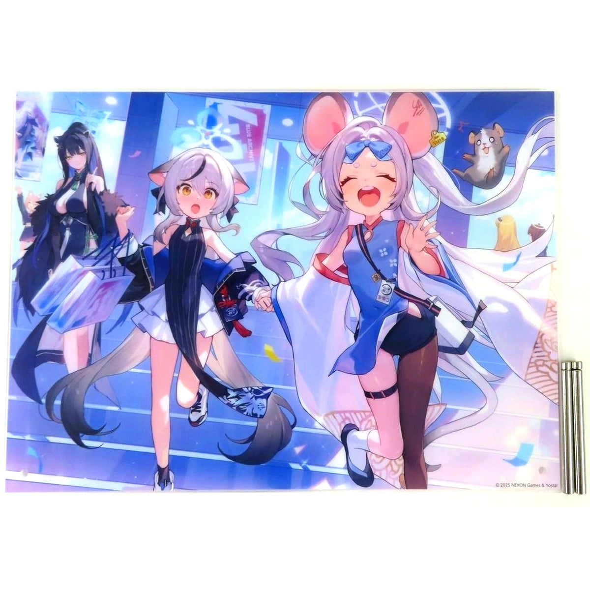 Plum Blossom Garden & Alchemy Study Club Blue Archive 4th Anniversary Acrylic Plate 2025 [USED]