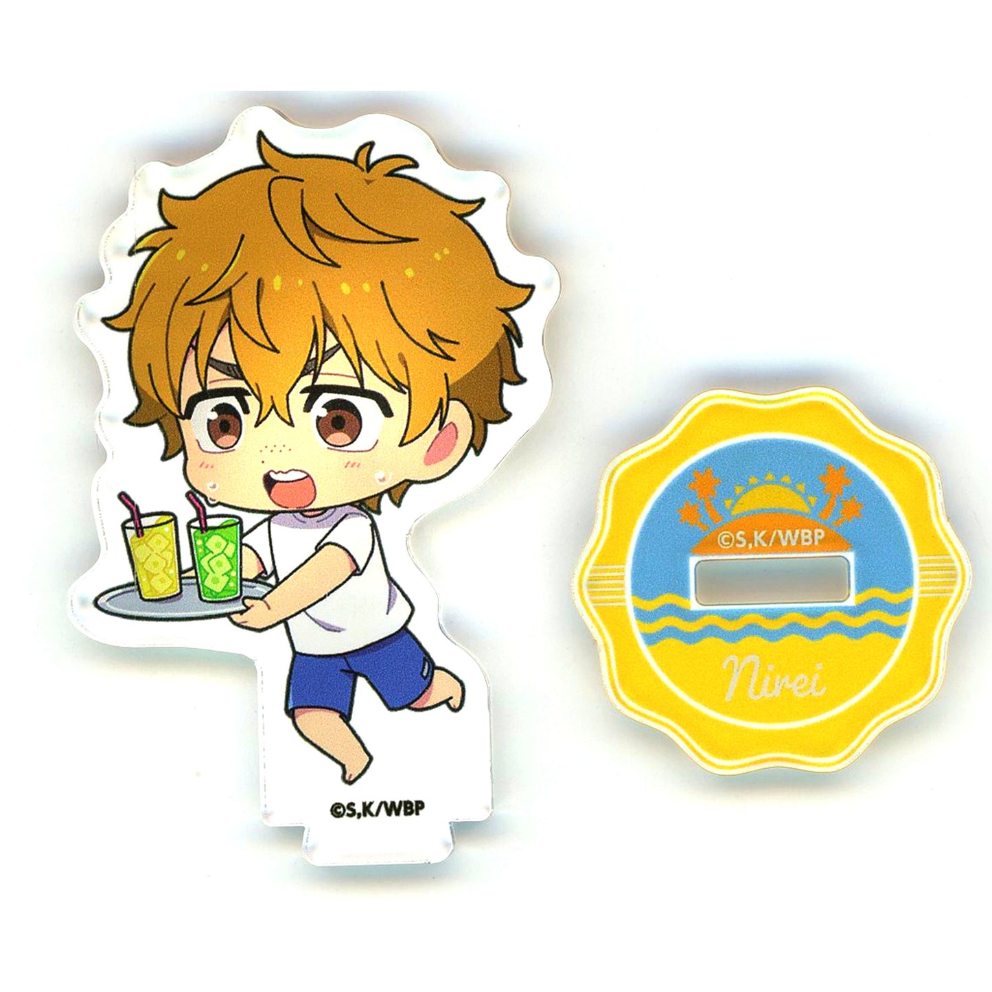 Akihiko Nirei WIND BREAKER Vol. 3 Mini Acrylic Stand Karaoke Manekineko [USED]