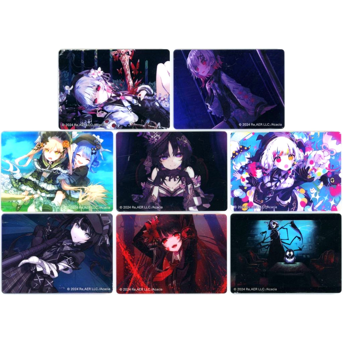 Set of 8 Mahou Shoujo no Majo Saiban Noble Art Collection [USED]