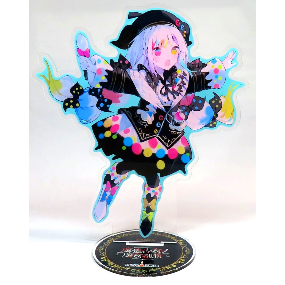 Noa Jogasaki Illustration BIG Acrylic Stand Mahou Shoujo no Majo Saiban in Tokyo Tower Genei no Majo Saiban [USED]
