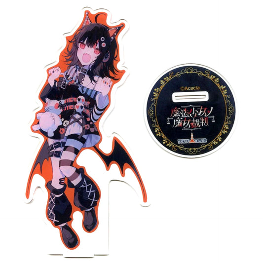 Coco Sawatari Illustration BIG Acrylic Stand Mahou Shoujo no Majo Saiban in Tokyo Tower Genei no Majo Saiban [USED]
