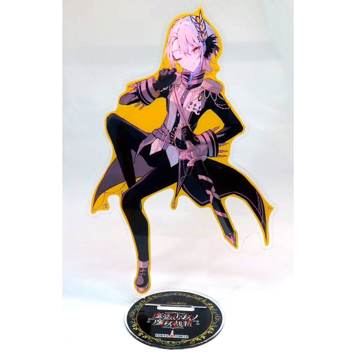 Leia Hasumi Illustration BIG Acrylic Stand Mahou Shoujo no Majo Saiban in Tokyo Tower Genei no Majo Saiban [USED]
