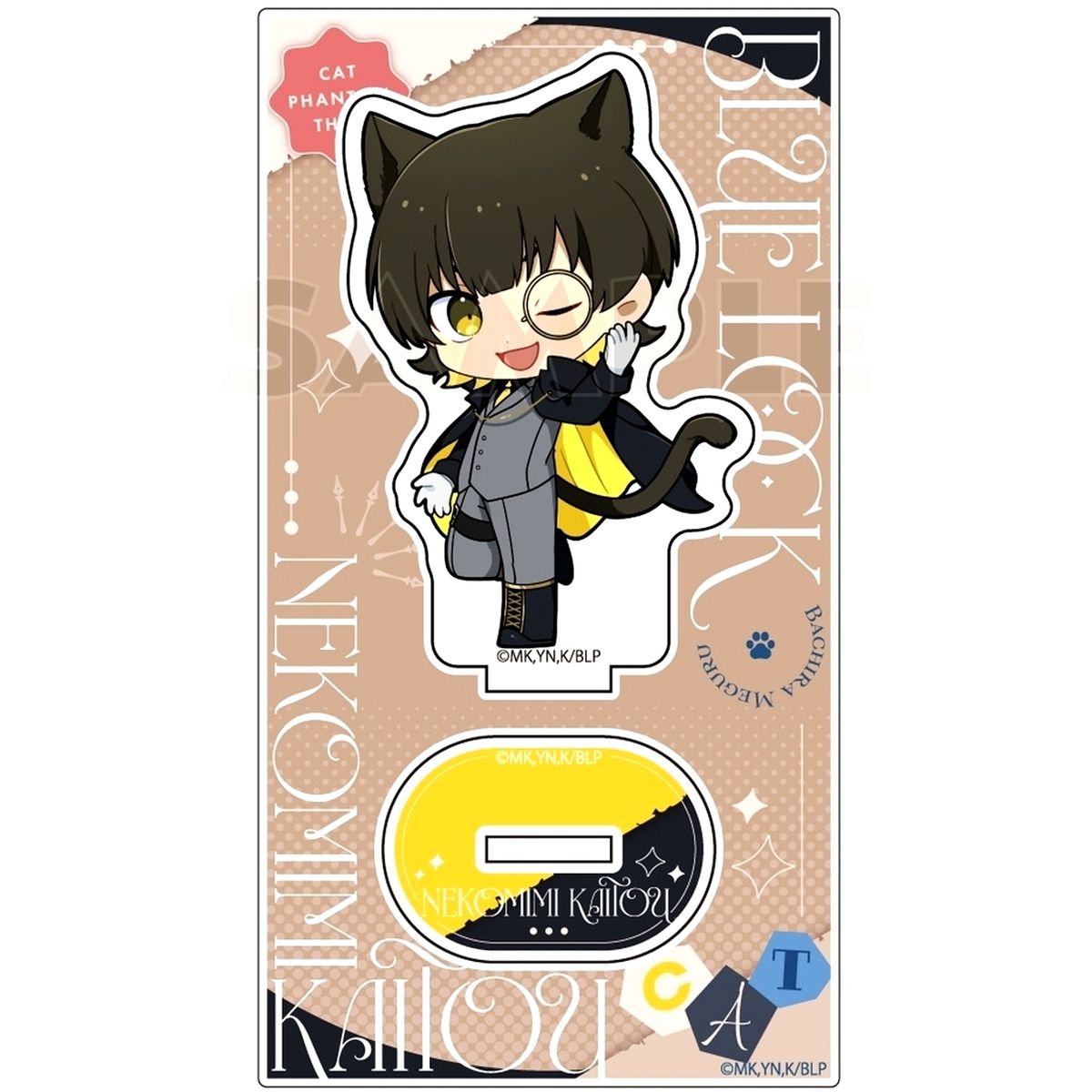 Meguru Bachira Cat-Eared Thief Acrylic Stand Blue Lock [USED]