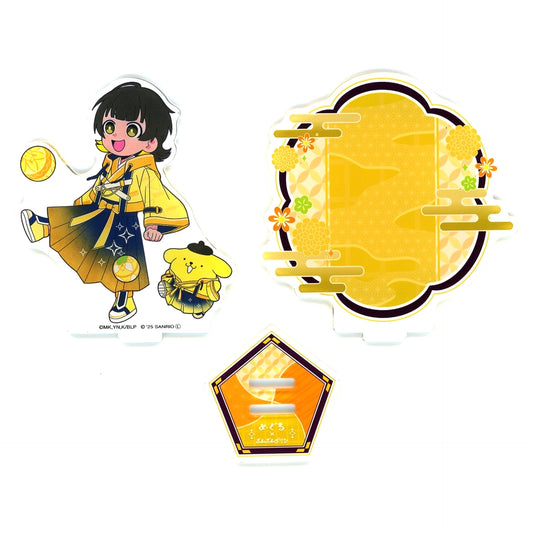 Meguru Bachira x Pompompurin Acrylic Stand with Background Blue Lock x Sanrio Characters POP UP SHOP [USED]