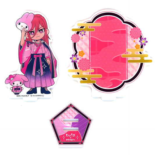Hyoma Chigiri x My Melody Acrylic Stand with Background Blue Lock x Sanrio Characters POP UP SHOP [USED]