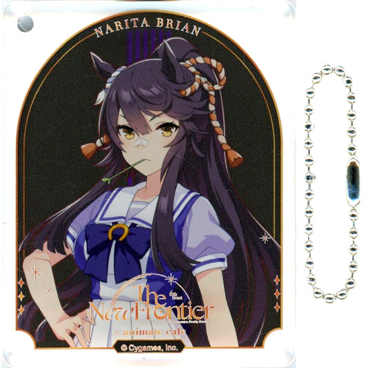 Narita Brian Group C Uma Musume Pretty Derby 6th EVENT The New Frontier x animatecafe Branch CoLotta Trading Acrylic Plate Keychain [USED]