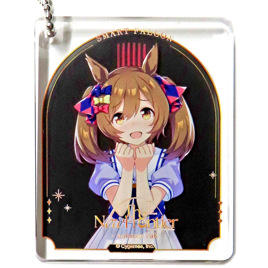 Smart Falcon Uma Musume Pretty Derby 6th EVENT The New Frontier x animatecafe Branch CoLotta Trading Acrylic Plate Keychain Group D [USED]