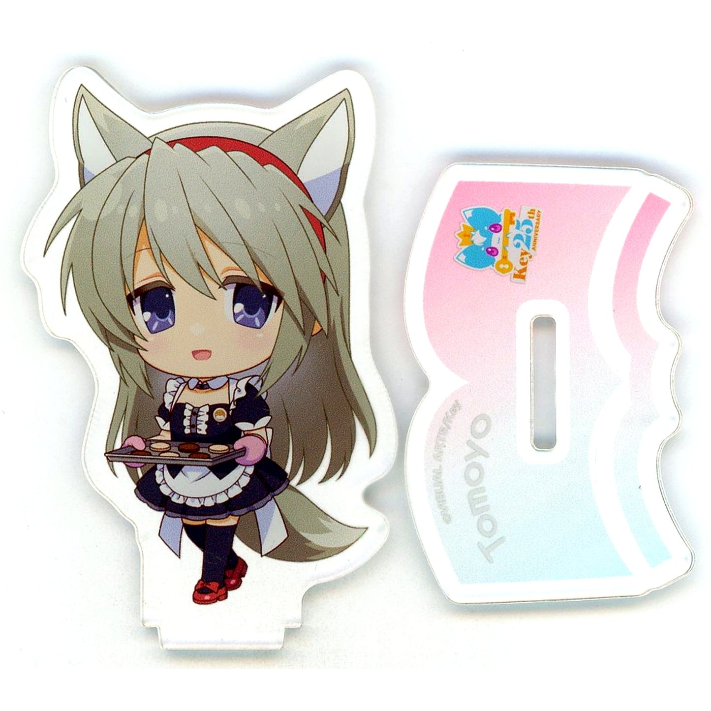 Tomoyo Sakagami SD Acrylic Stand April CLANNAD Key25th Anniversary Party in cafe & bar MENU [USED]