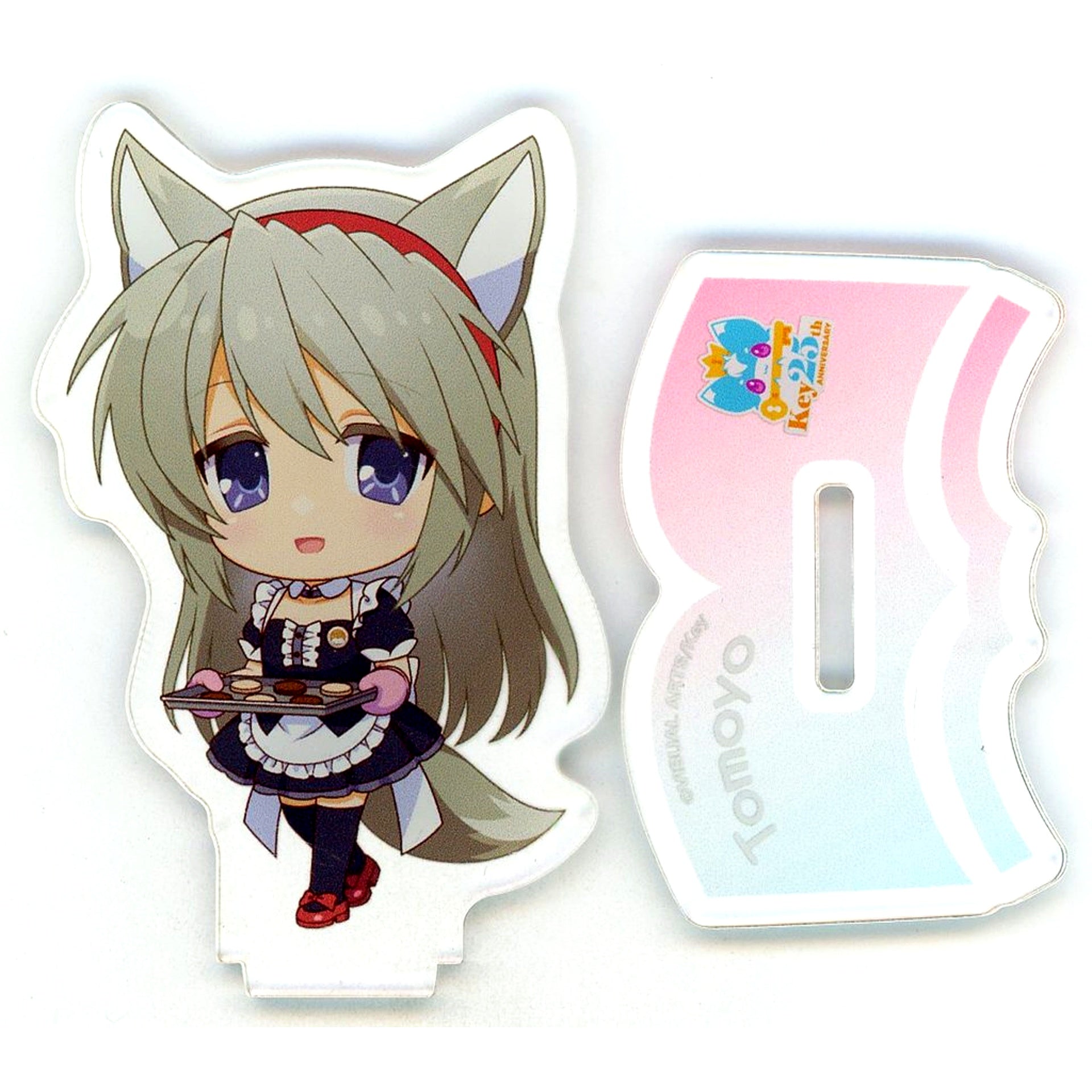 Tomoyo Sakagami SD Acrylic Stand April CLANNAD Key25th Anniversary Party in cafe & bar MENU [USED]