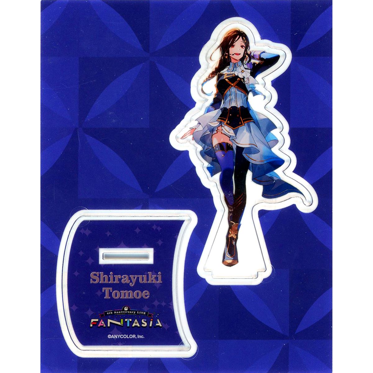 Shirayuki Tomoe Acrylic Stand Virtual YouTuber Nijisanji 4th Anniversary LIVE FANTASIA Acrylic Stand and Bromide Bundle Item [USED]
