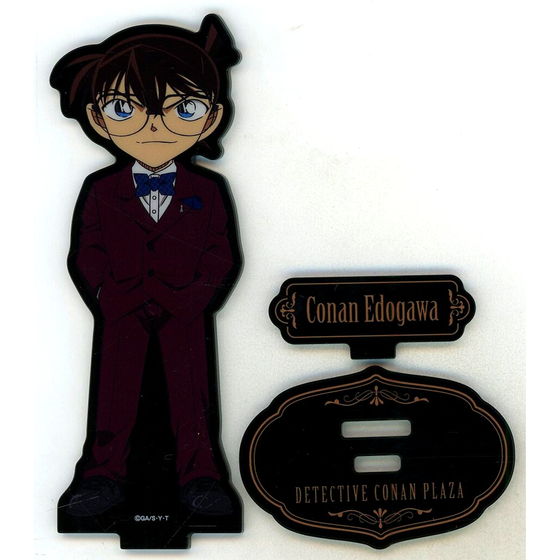 Conan Edogawa Main Visual Detective Conan Black Acrylic Stand Conan Plaza 2025 Ltd [USED]