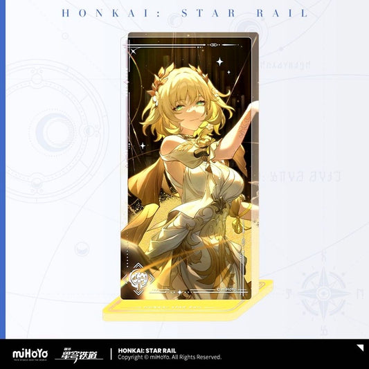 Honkai: Star Rail Light Cone Series Weaving Time into Gold Glitter Acrylic Stand [USED]