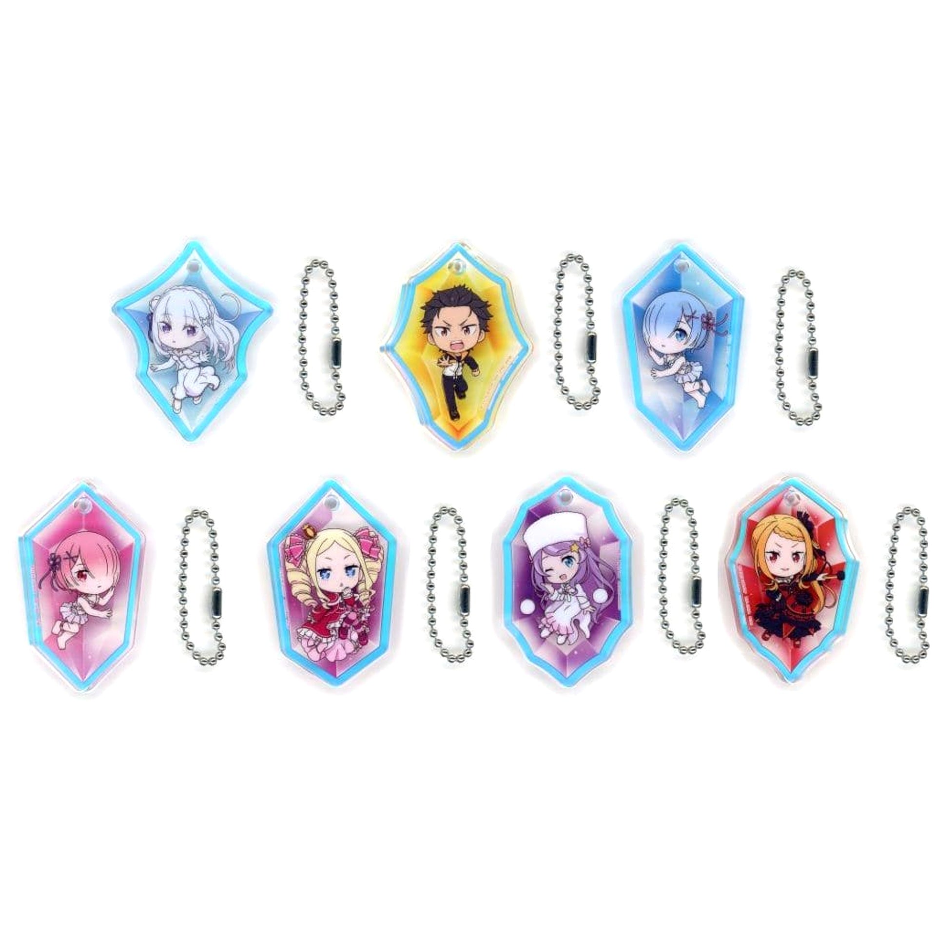 Re:ZERO -Starting Life in Another World- Emilia & Others All 7 Types Set Ichiban Kuji I Will Remember This Day Acritz Charm Prize G Charm [USED]