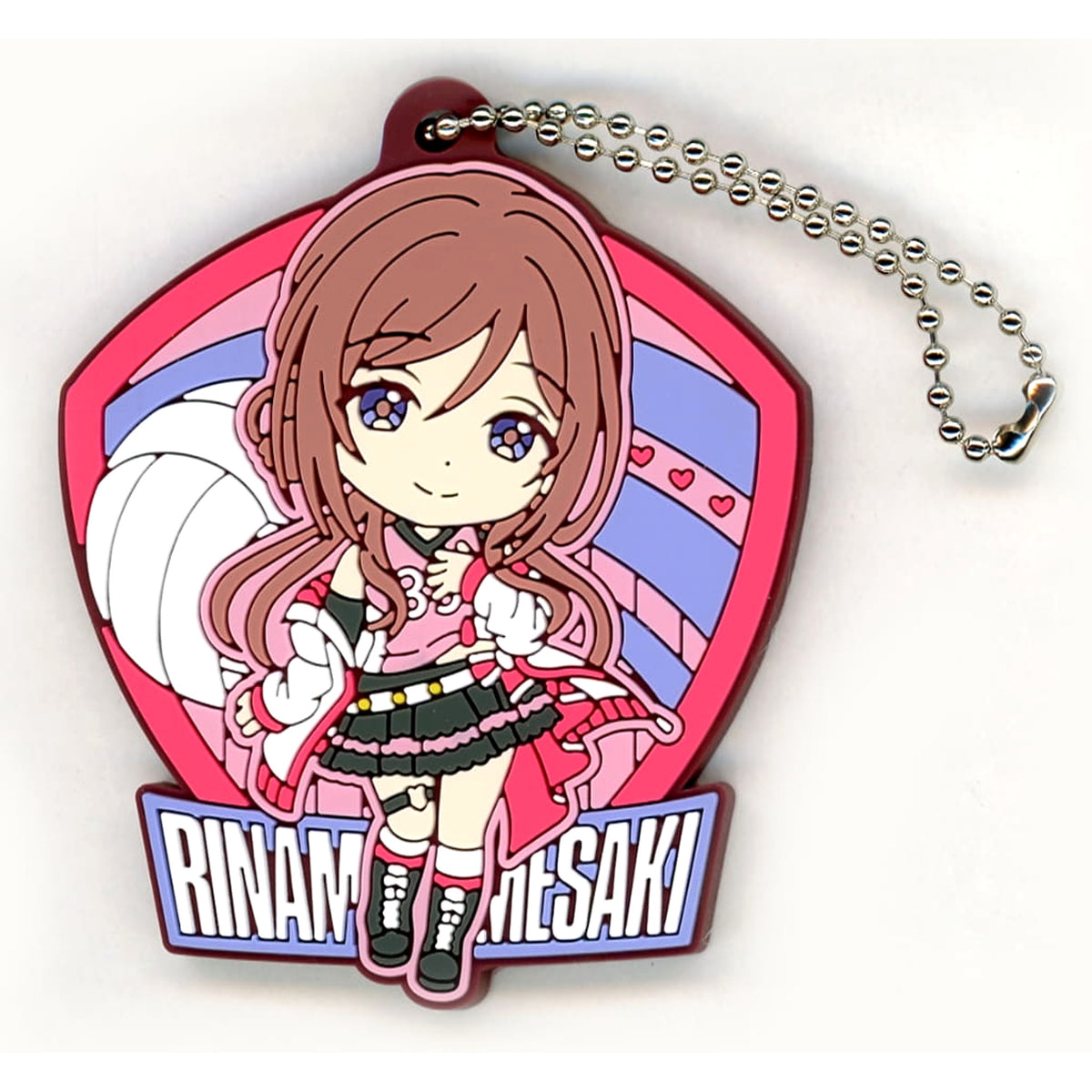 Gakuen iDOLM@STER Rinami Himesaki Ichiban Kuji Part2 Kyunchara Rubber Charm Prize F [USED]