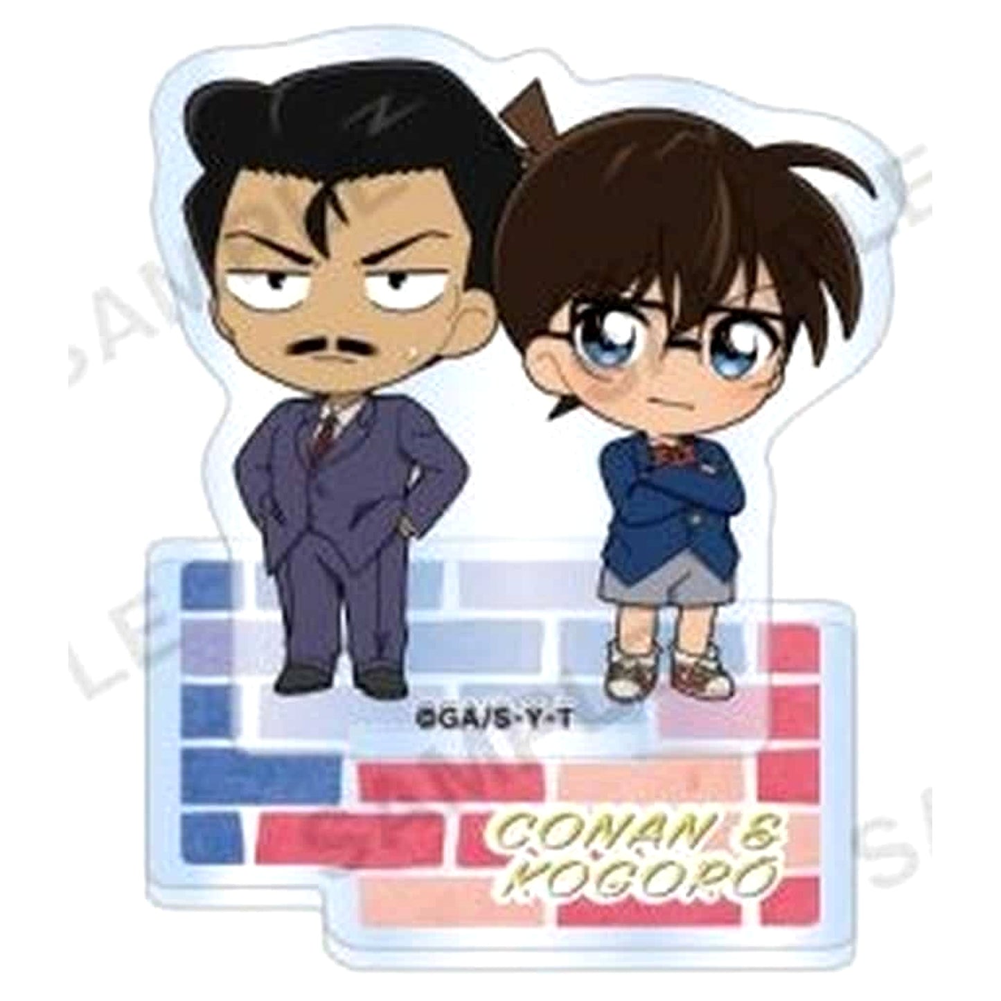 Detective Conan Petit Acrylic Stand Duo Collection vol. 2 Capsule Toy ver. Conan Edogawa & Kogoro Mouri Acrylic Stands [USED]