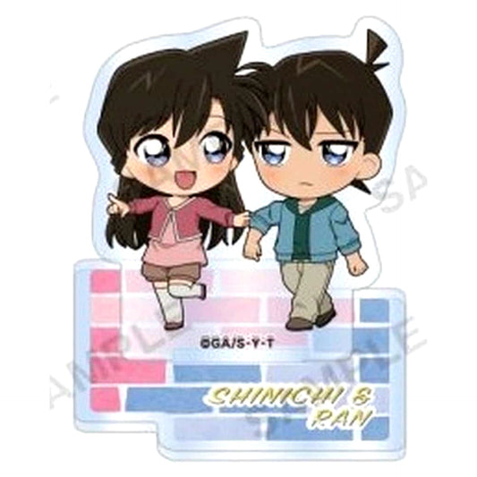 Detective Conan Shinichi Kudo & Ran Mori Petit Acrylic Stand Duo Collection vol. 2 Capsule Toy Edition Acrylic Stands [USED]