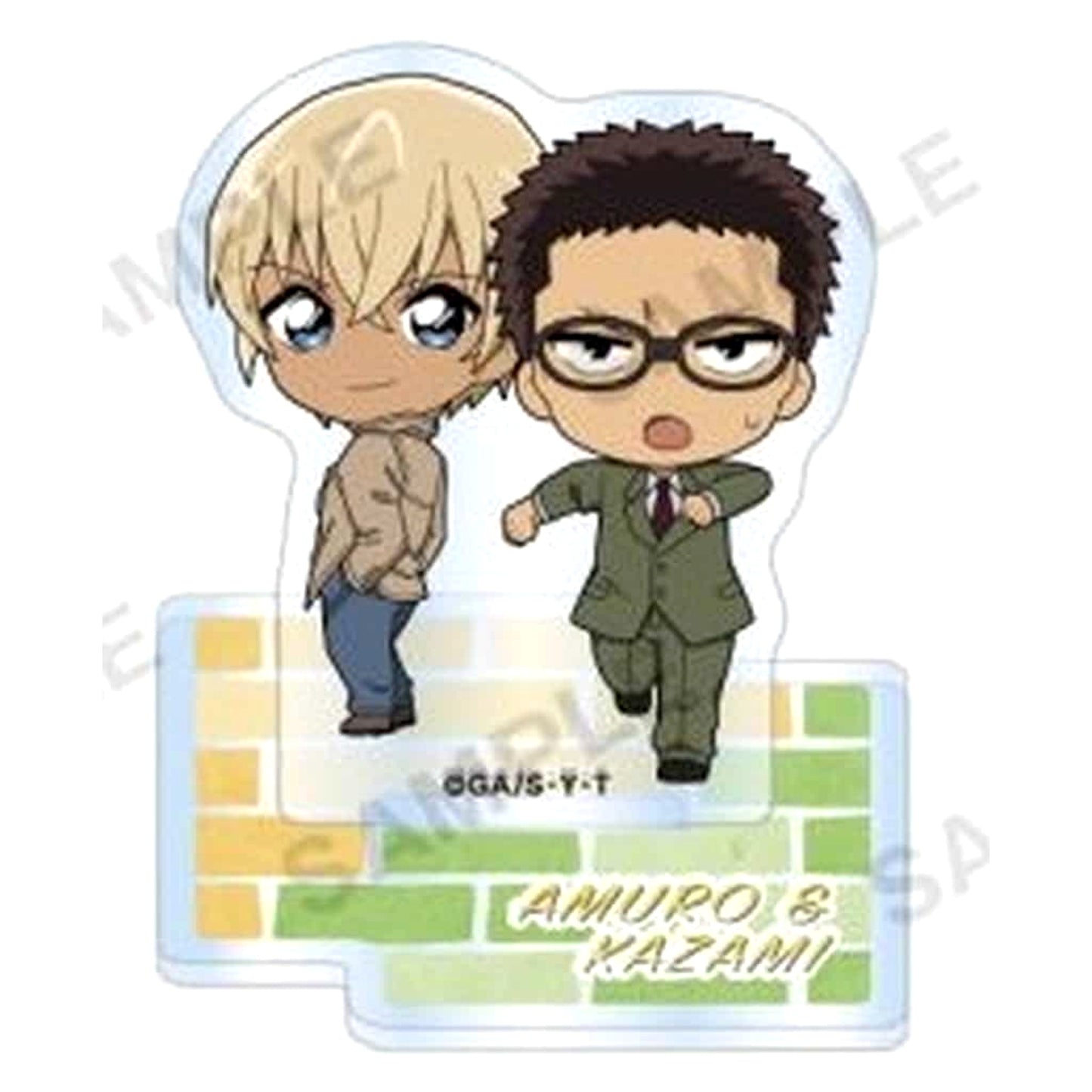 Detective Conan Toru Amuro & Yuya Kazami Petit Acrylic Stand Duo Collection vol. 2 Capsule Toy Edition Acrylic Stands [USED]