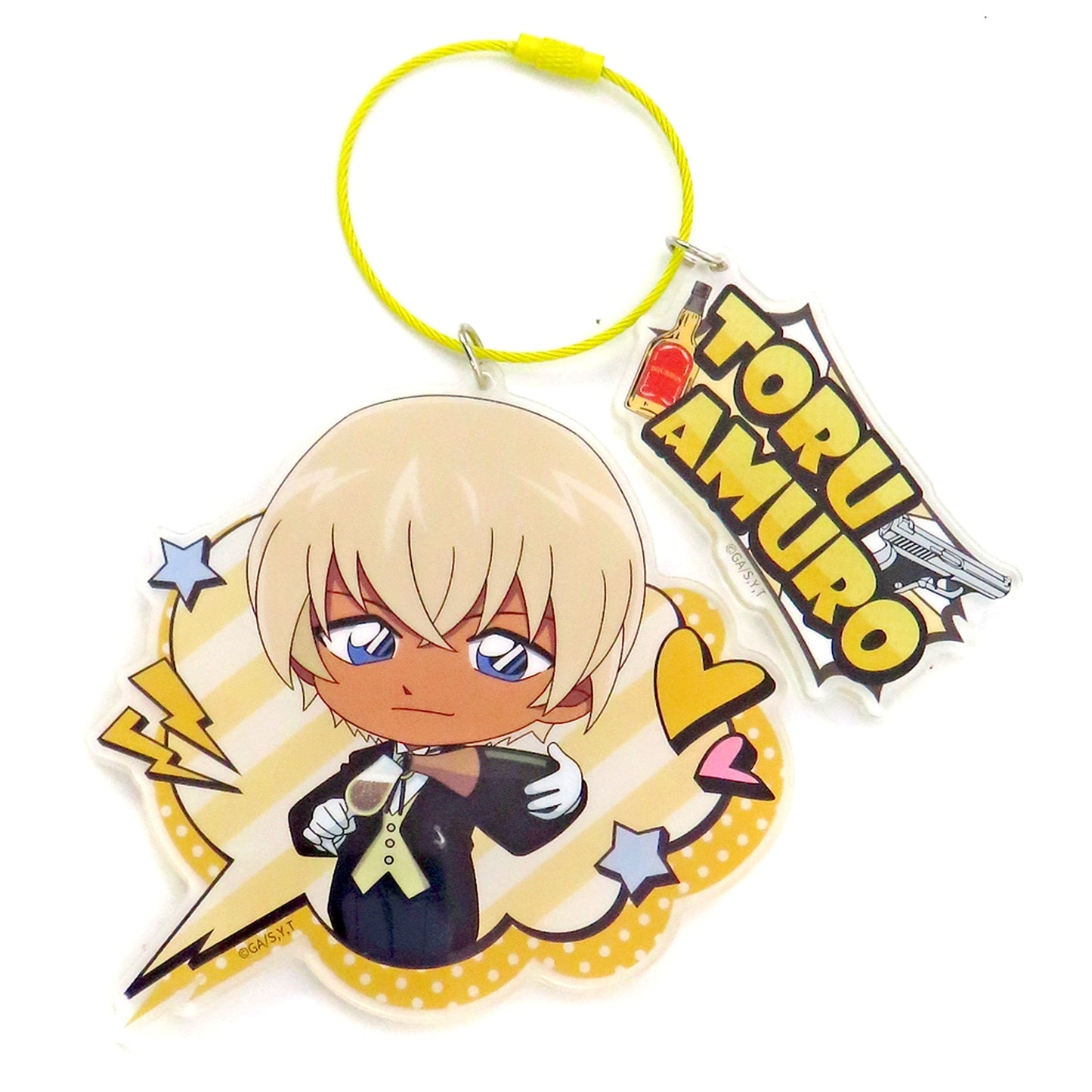 Toru Amuro Detective Conan SD Acrylic Keychain BIG Keychain 2023 Beijing Collabo Cafe China Limited [USED]