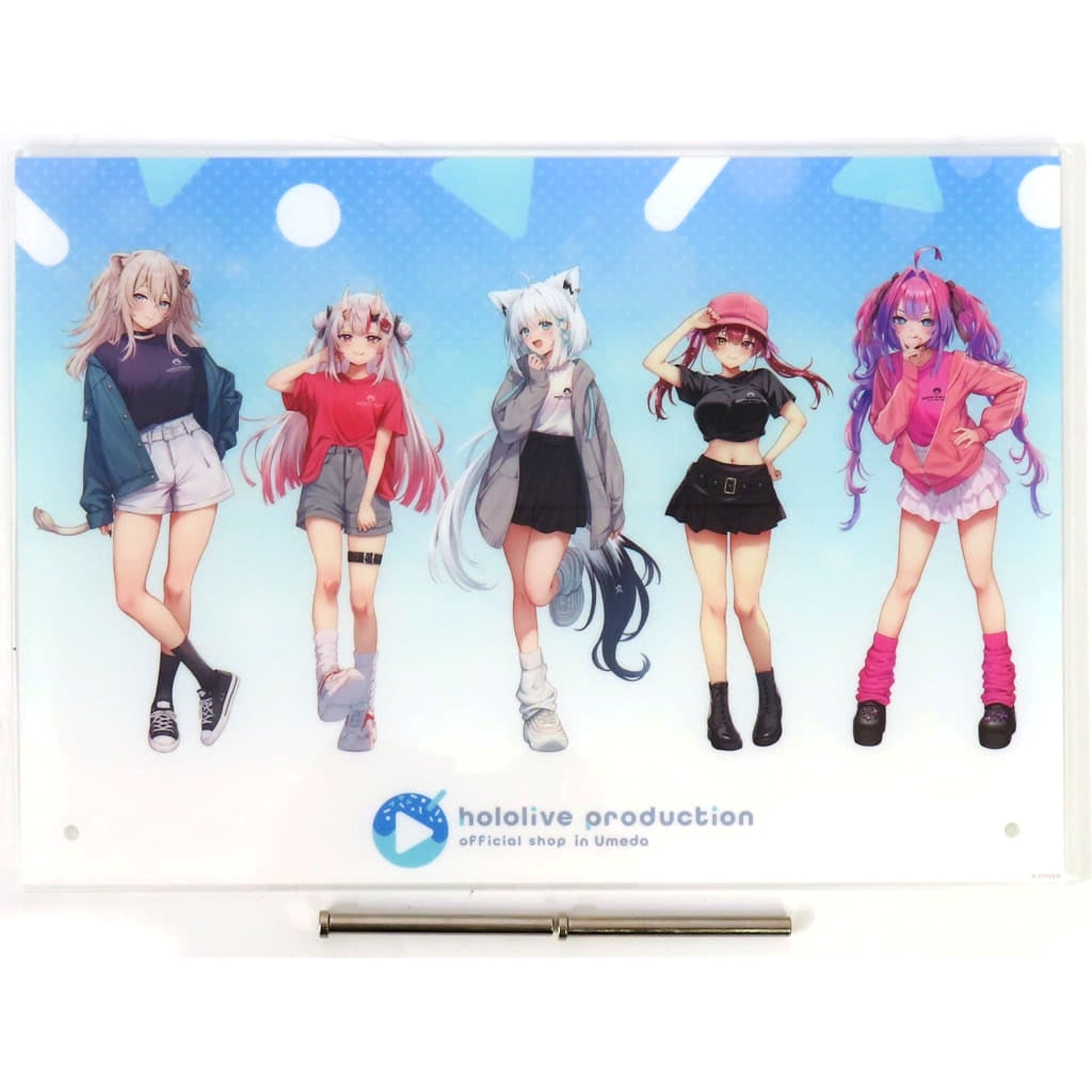 VTuber Hololive Shirakami Fubuki & Others Acrylic Panel hololive Production Official Shop in Osaka Umeda Exclusive Acrylic Stands [USED]