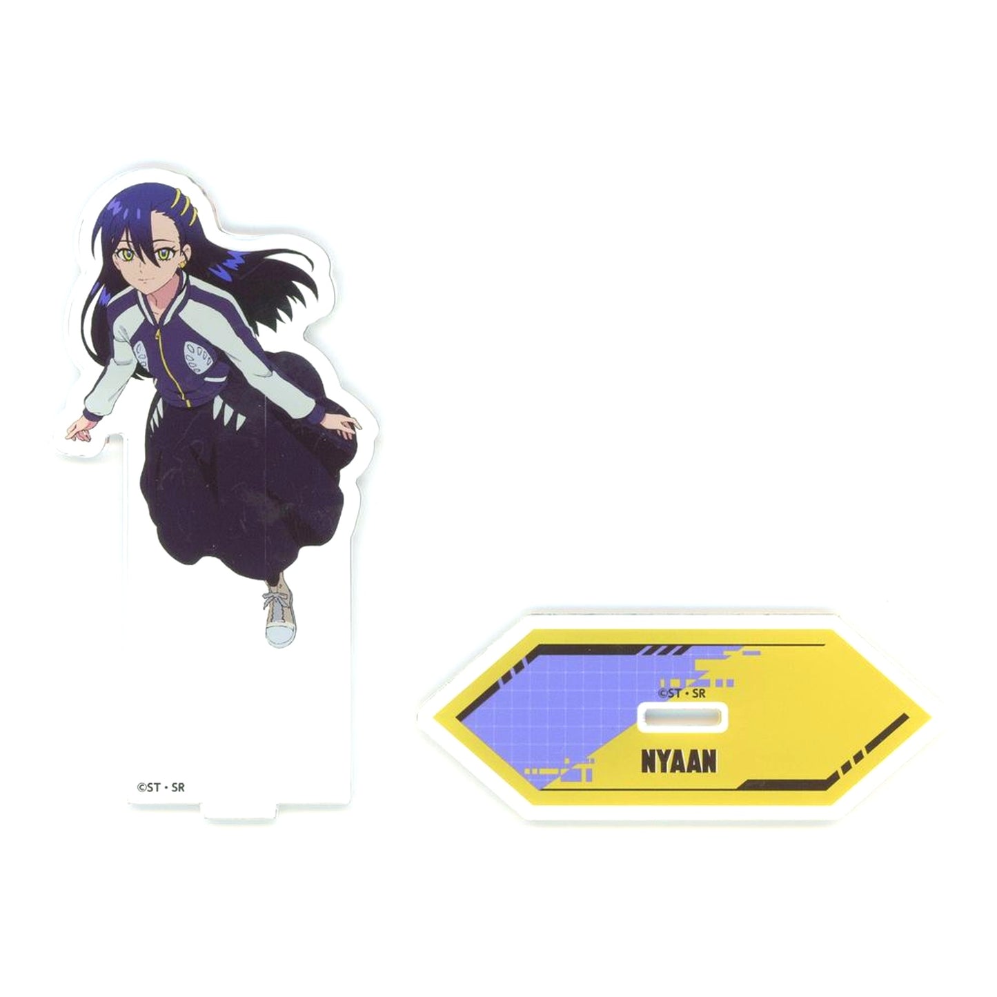 Nyaan Mobile Suit Gundam Silver Phantom x Tokyu Kabukicho Tower Climax Collaboration Acrylic Stand [USED]