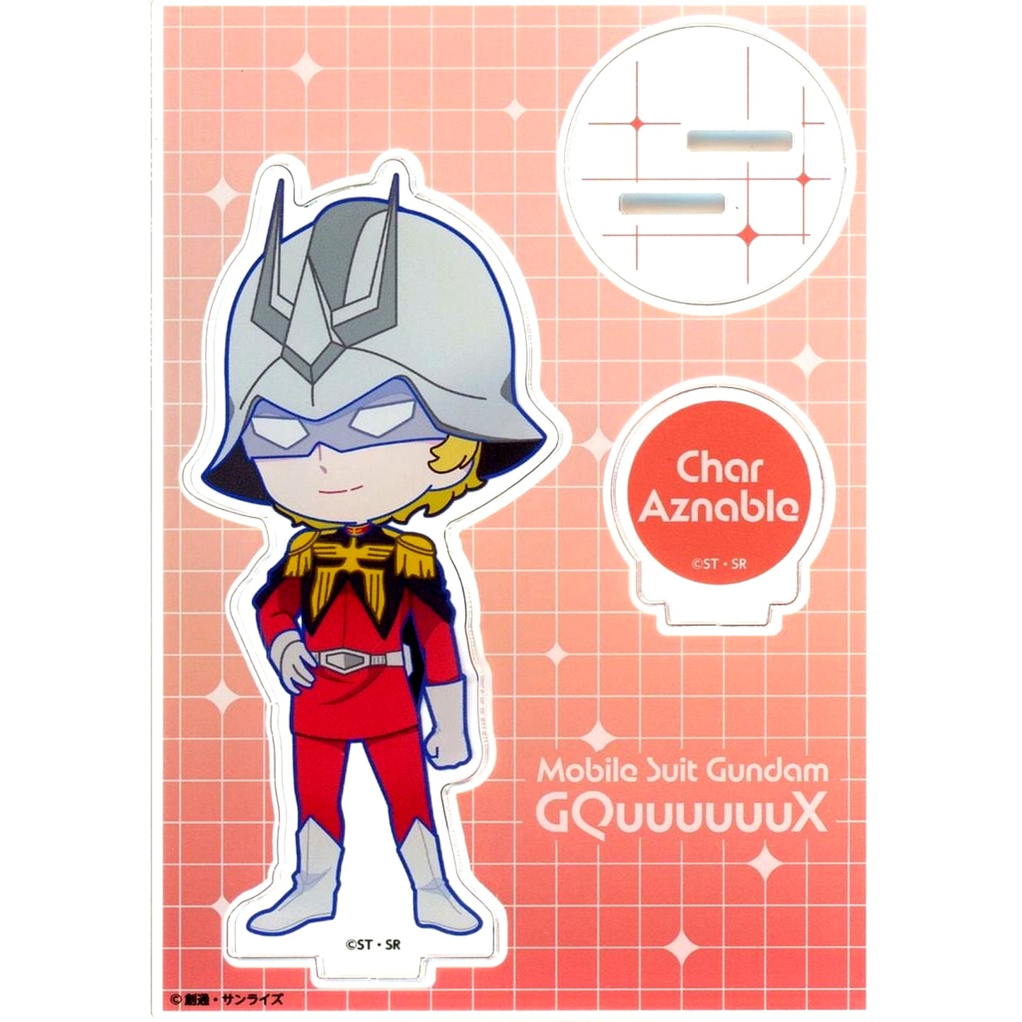 Char Aznable Mobile Suit Gundam Silver Phantom x Tokyu Kabukicho Tower Climax Collaboration Mini Character Acrylic Stand [USED]