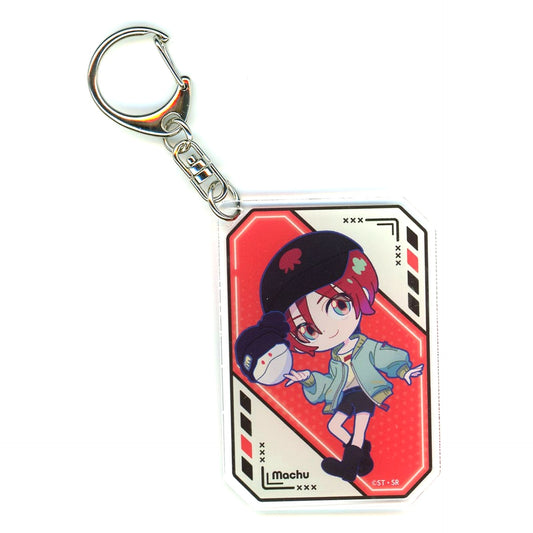 Amate Yuzuriha (Machu) Mobile Suit Gundam GQuuuuuuX x Tokyu Kabukicho Tower Climax Collabo Trading Mini Character Acrylic Keychain [USED]