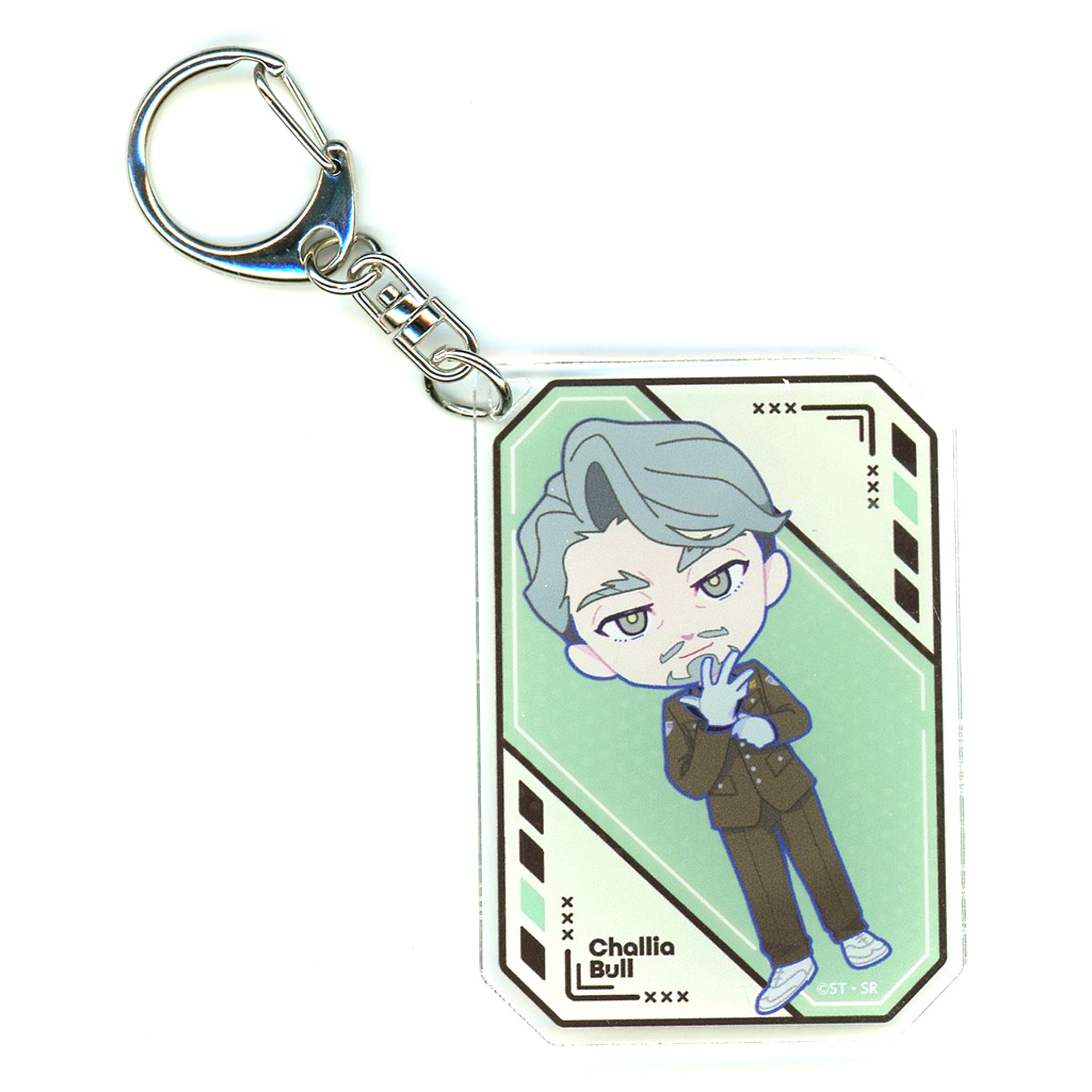 Challia Bull Mobile Suit Gundam GQuuuuuuX x Tokyu Kabukicho Tower Climax Collabo Trading Mini Character Acrylic Keychain [USED]