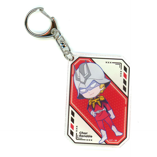 Char Aznable Mobile Suit Gundam GQuuuuuuX Tokyu Kabukicho Tower Mini Chara Acrylic Keychain [USED]