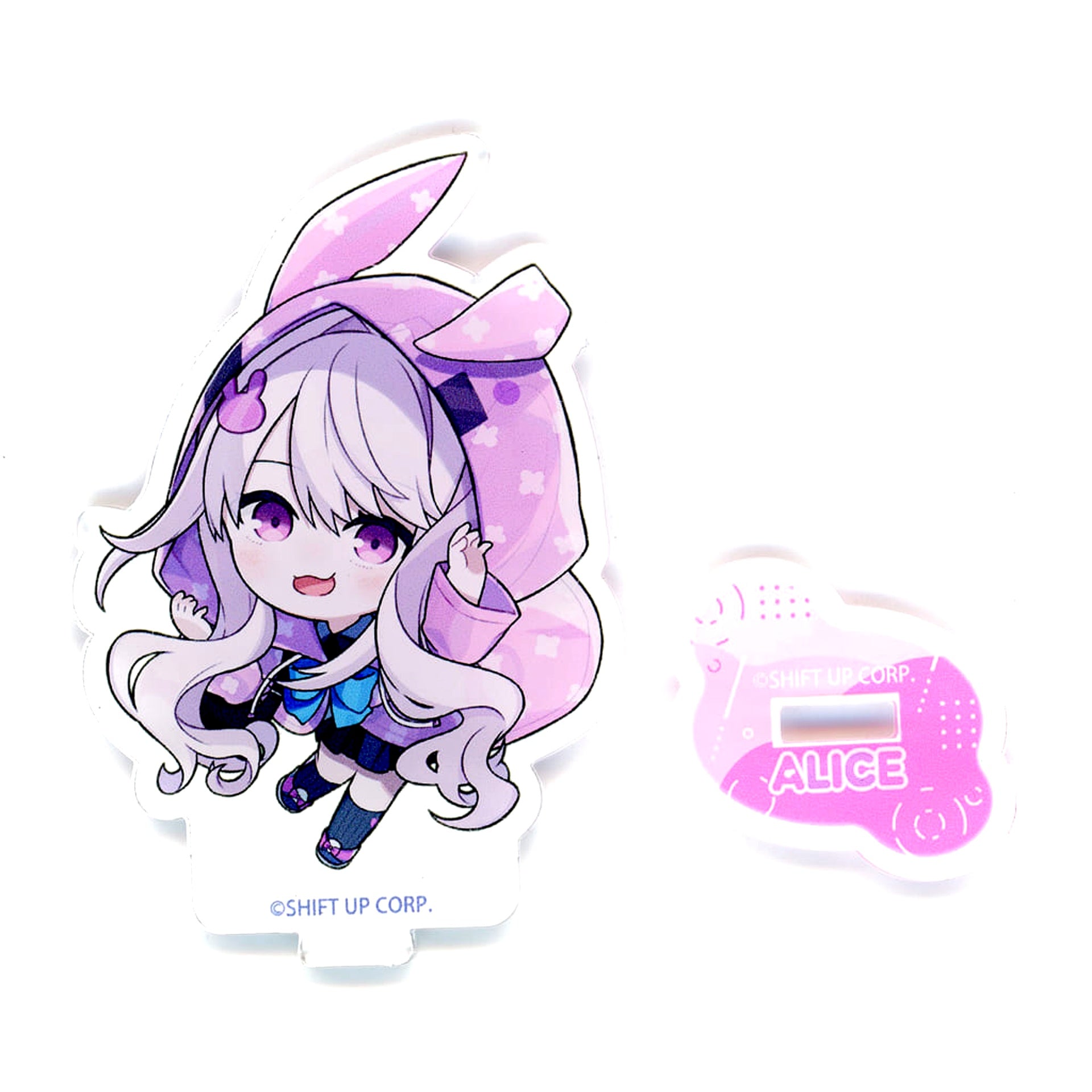 Alice Goddess of Victory: NIKKE Urban Rainy Day Chibi Acrylic Stand GiGO Exclusive [USED]