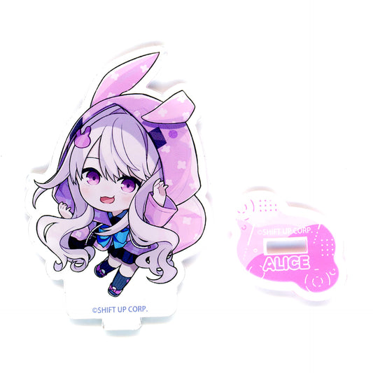 Alice Goddess of Victory: NIKKE Urban Rainy Day Chibi Acrylic Stand GiGO Exclusive [USED]