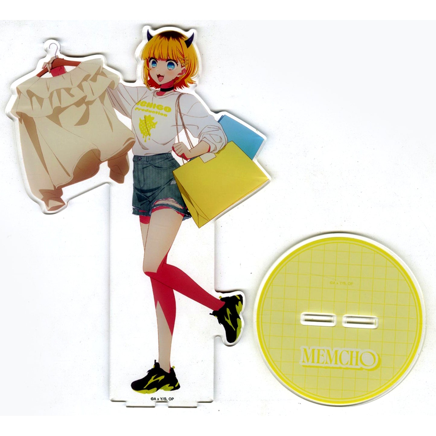 MEM-cho Oshi no Ko Illustration Shopping Ver. Extra Large Acrylic Stand [USED]