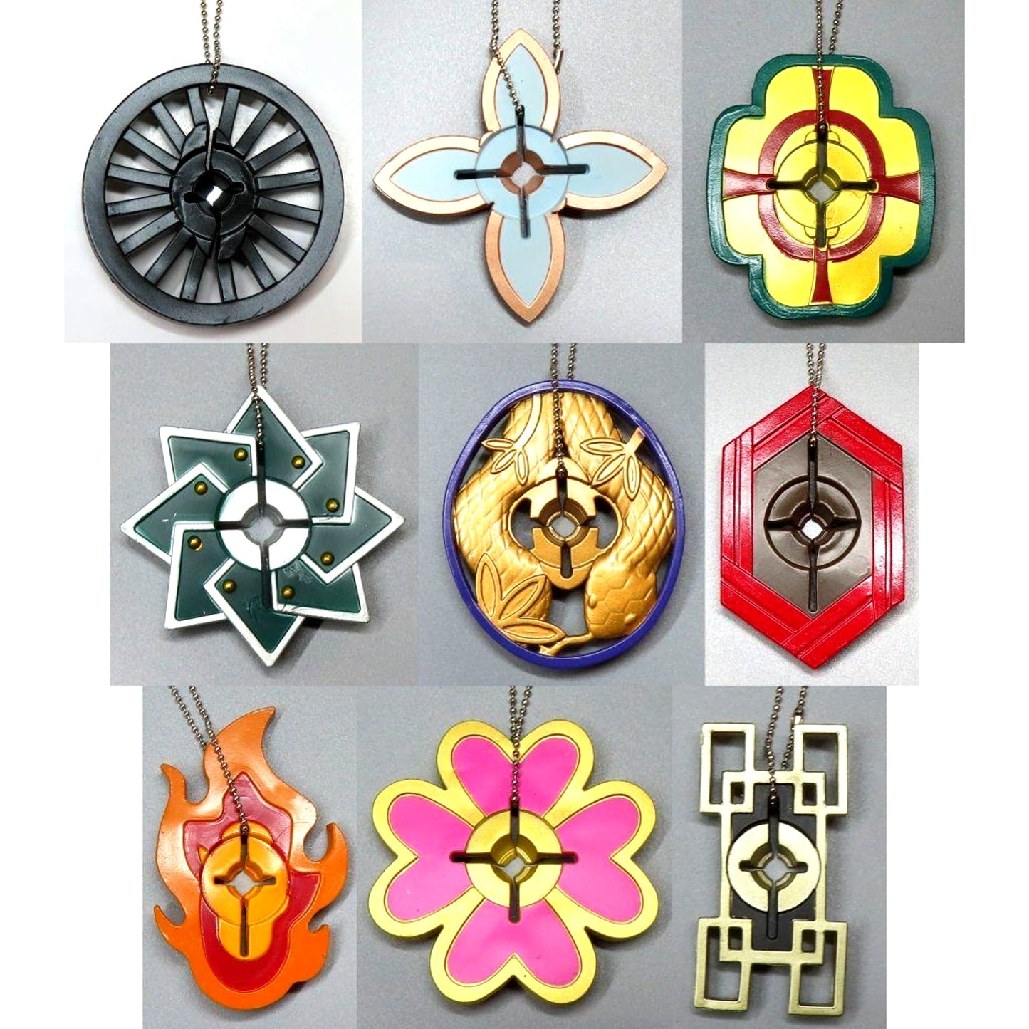 Set of 9 3D File Series Demon Slayer: Kimetsu no Yaiba Nichirin Sword Umbrella Marker Mascot San no Kata [USED]