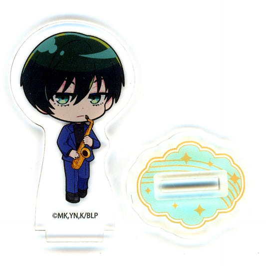 Rin Itoshi 21. Band Ver. Mini Character Illustration Acrylic Petit Stand Blue Lock [USED]