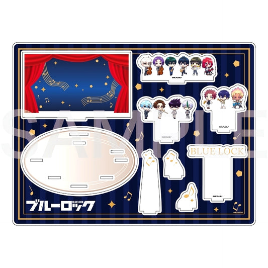 Group Design 07. Band Ver. Mini Character Illustration Acrylic Diorama Blue Lock [USED]