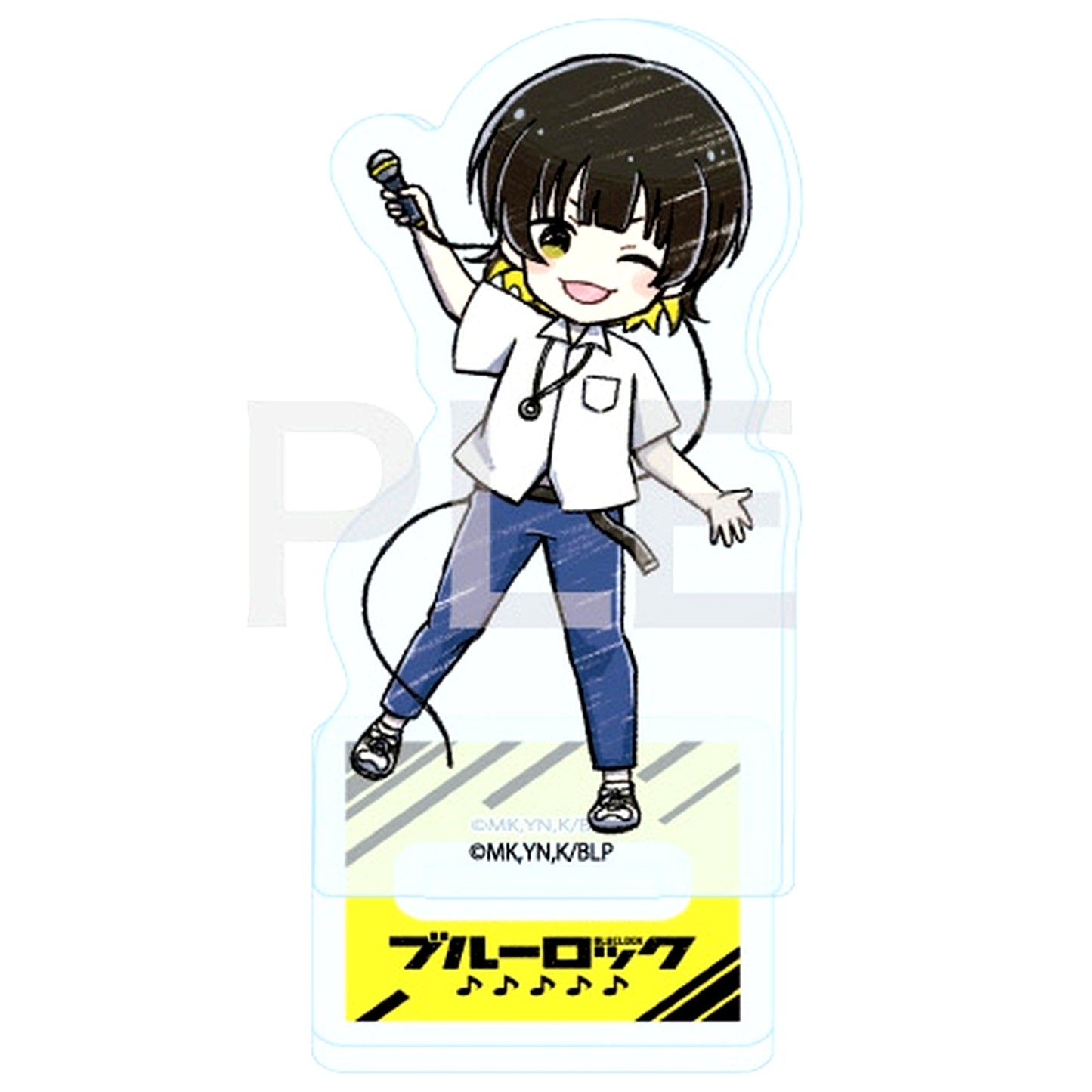 Meguru Bachira 10. Band Ver. GraffArt Illustration Acrylic Petit Stand Blue Lock [USED]