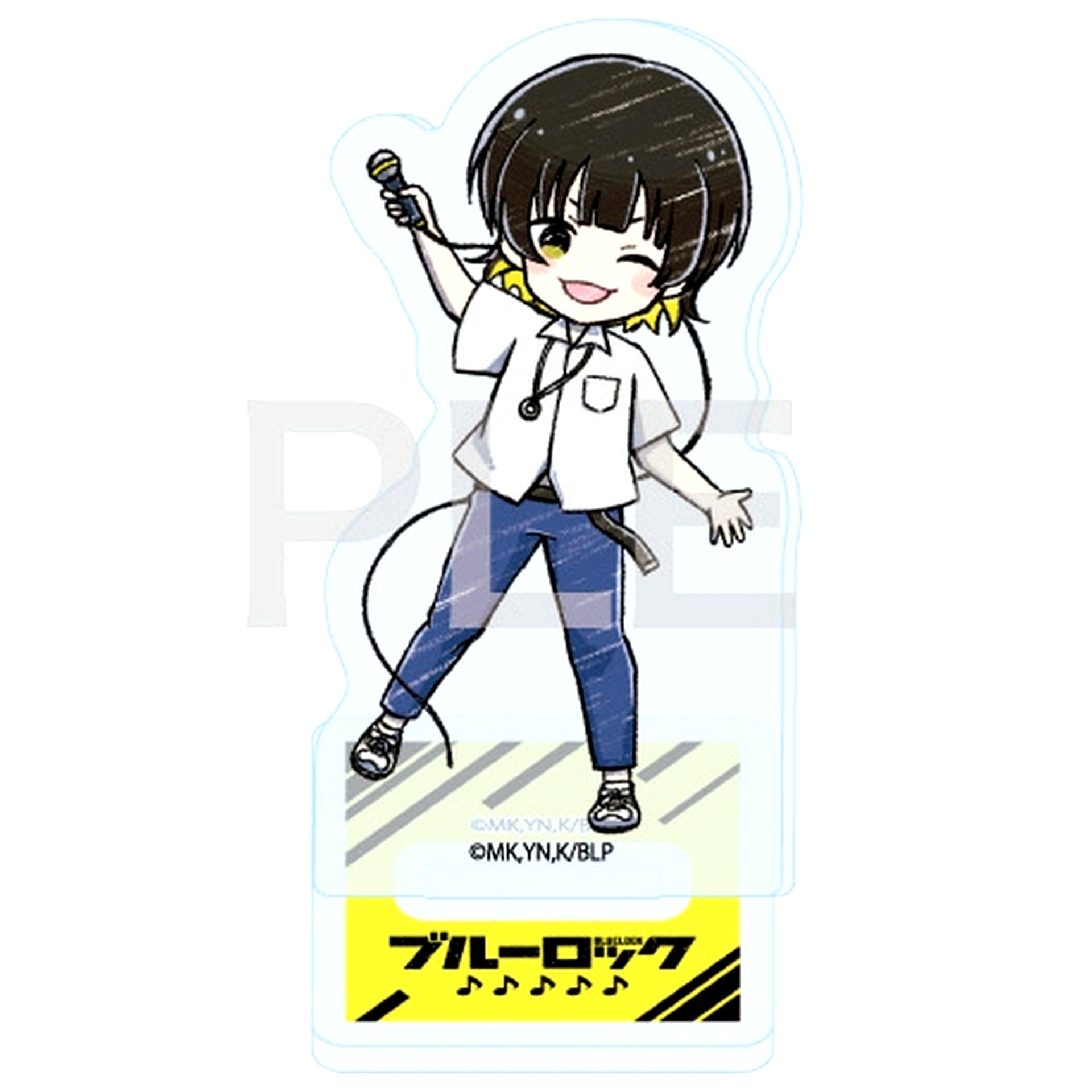 Meguru Bachira 10. Band Ver. GraffArt Illustration Acrylic Petit Stand Blue Lock [USED]